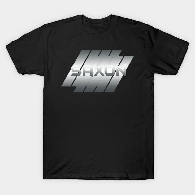 Metallic Illustration Saxon T-Shirt by theStickMan_Official